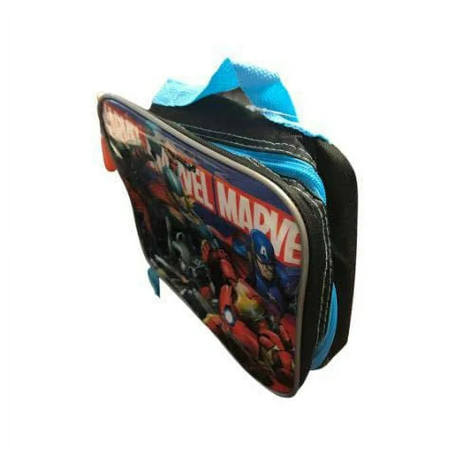 Marvel Lunch Bag Black and Blue