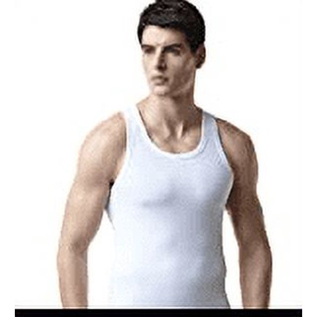 Kaiser Men's 3-Pack Slim Fit Tank Top Premium A-Shirts XLarge White