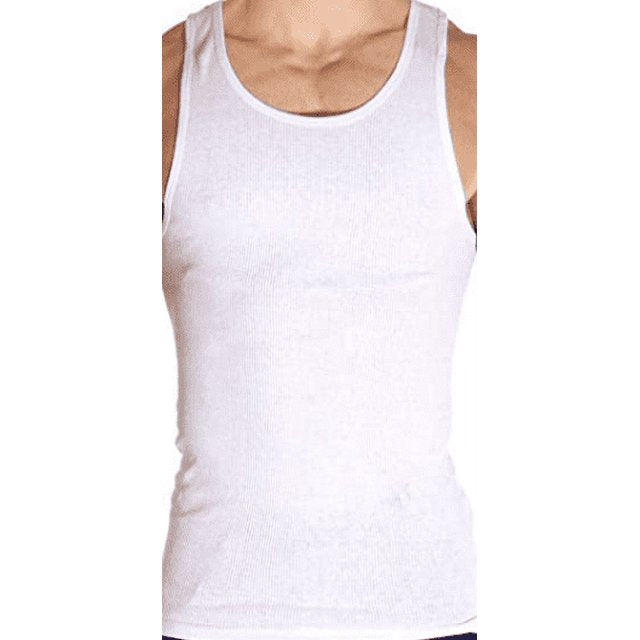 Kaiser Men's 3-Pack Slim Fit Tank Top Premium A-Shirts XLarge White