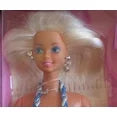 Mattel Sparkle Beach Barbie Doll, 11.5 in., Glittery Silver & Blue Bathing Suit