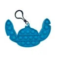 Stitch Shaped Pop Fidget Keychain In Bag With Header