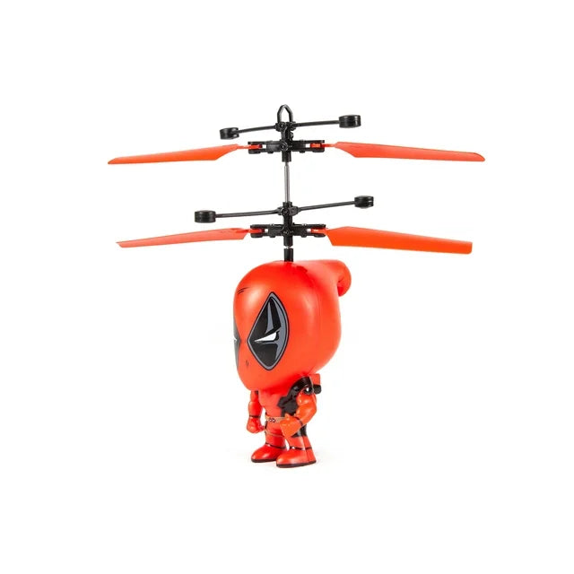 Deadpool 3.5 Inch Flying Figure IR UFO Big Head Helicopter