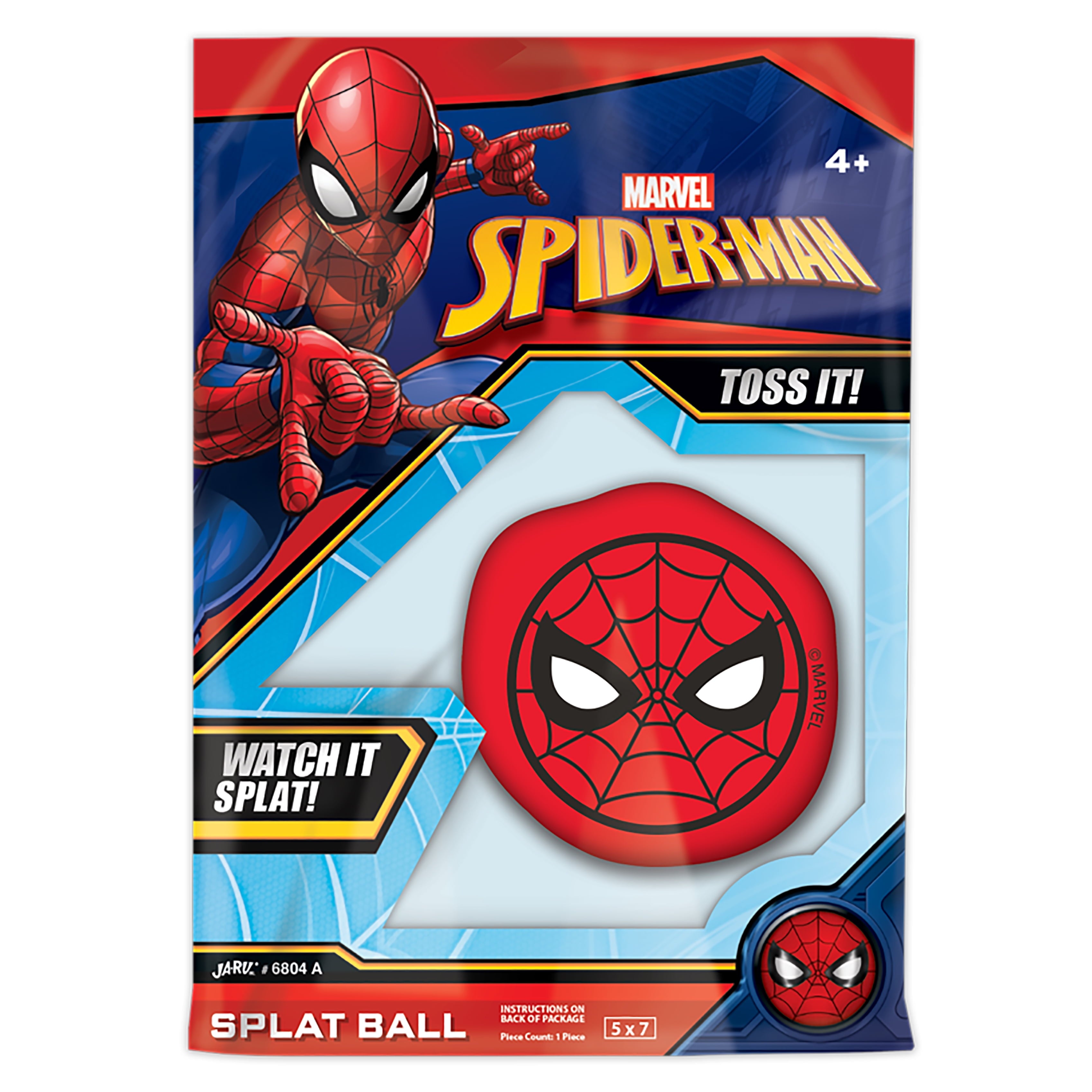 JA-RU Marvel Spiderman Splat Ball - 1 Count (2pk)