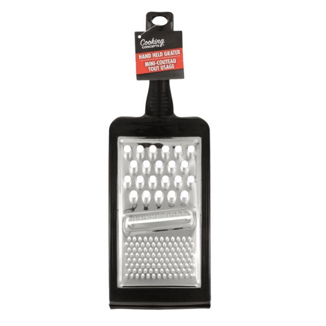 Cooking Concepts 3-in-1 Hand Held Graters & Stainless-Steel Graters with Comfort-Grip Handles (2pk)