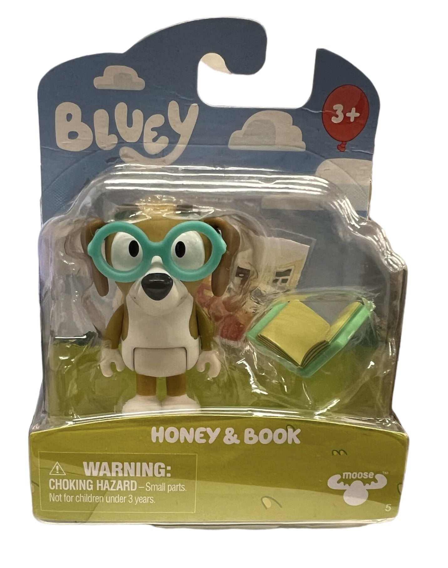 Bluey Figurine and 2 Accessories, Honey and Book
