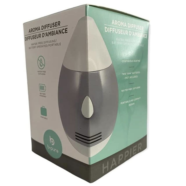 B-Pure Portable Water Free Aroma Diffusers, 3 x 2.8 x 4.3 in.