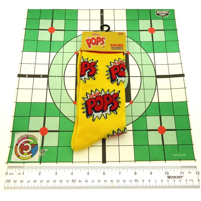 One Pair of Pops Crew Socks for Men Shoe Sizes 6 - 12 (2pk)