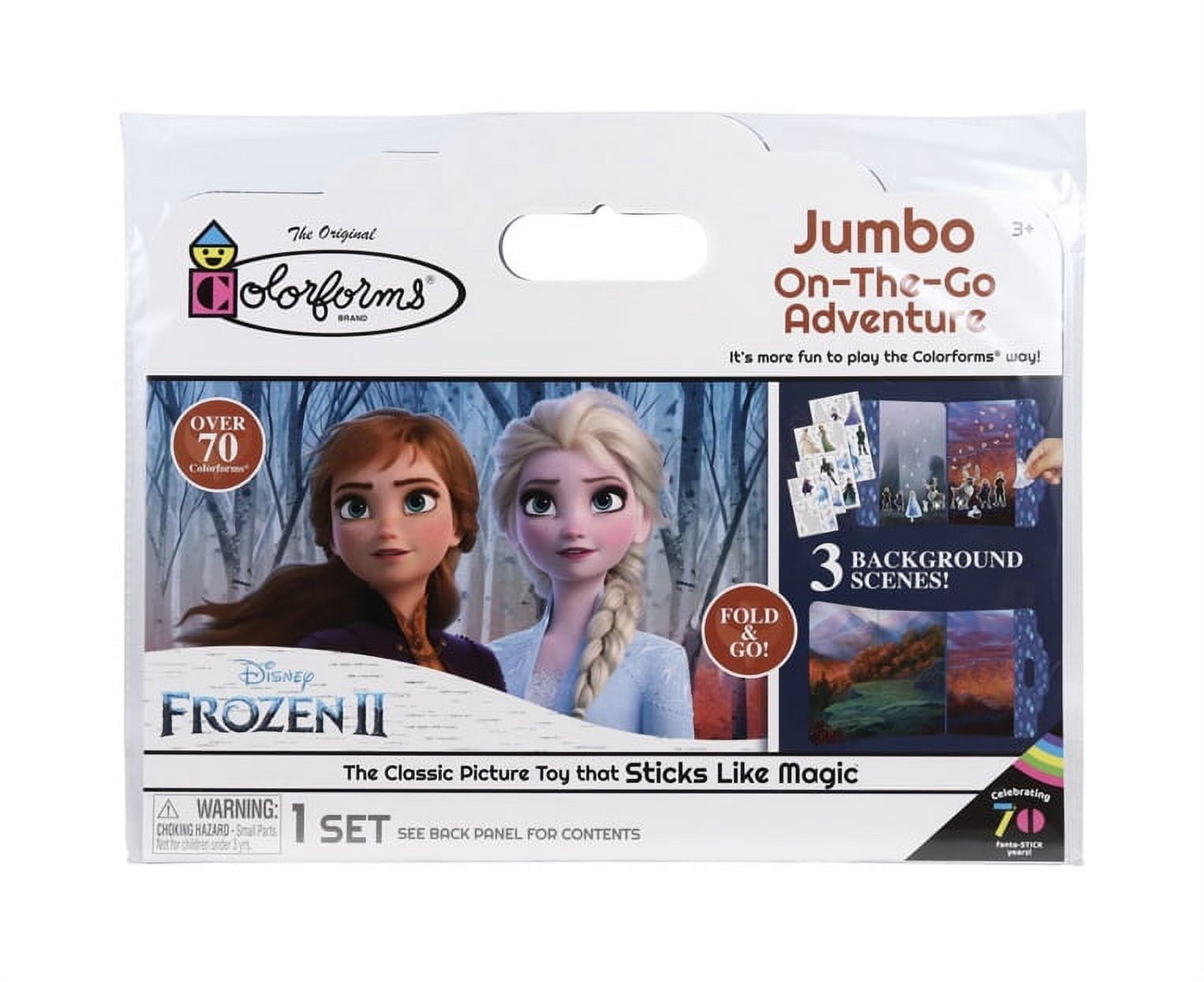 Licensed Character Colorforms Jumbo On-the-Go Adventure Set 10x12 in (Frozen II)